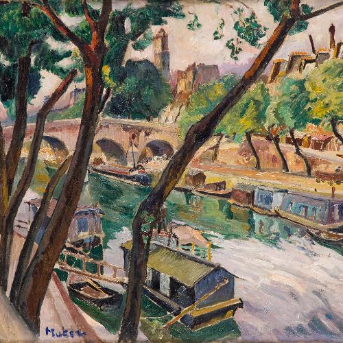 Mela Muter, „Widok na Sekwanę i Pont Marie w Paryżu”, lata 20. XX w