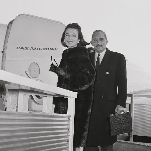 Lee Radziwił z mężem Stanisławem Albrechtem Radziwiłłem, 1961 r. (Fot. Bettmann/Getty Images)