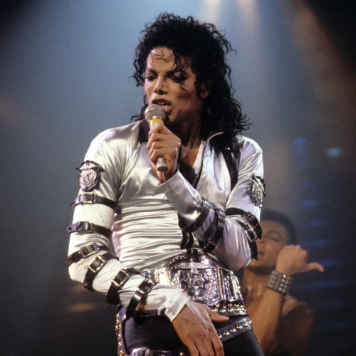 Michael Jackson, autor przeboju „Thriller”, podczas występu w Los Angeles w ramach trasy koncertowej The Bad Tour, 1989 rok (Fot. Kevin Winter/Getty Images)
