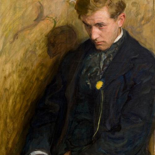 Wojciech Weiss, „Melancholik” („Totenmesse”, portret Antoniego Procajłowicza), 1898, Muzeum Narodowe w Krakowie (Fot. domena publiczna)
