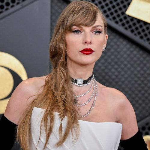 Taylor Swift na 66. rozdaniu nagród Grammy w Los Angeles, California (Fot. Gilbert Flores/Billboard via Getty Images)
