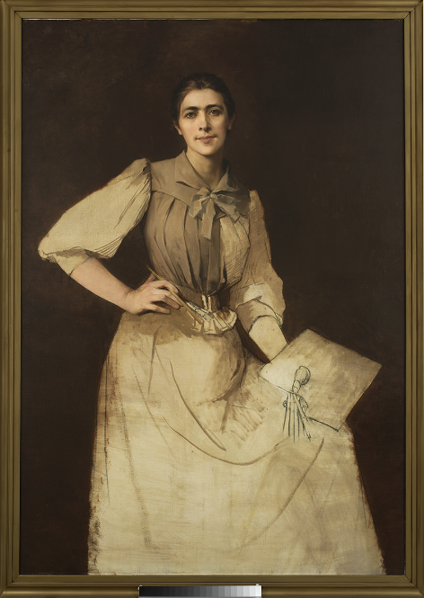 Anna Bilińska-Bohdanowiczowa (1854–1893), Autoportret niedokończony, 1892 olej, płótno, Muzeum Narodowe w Warszawie. (fot. Piotr Ligier, Muzeum Narodowe w Warszawie)
