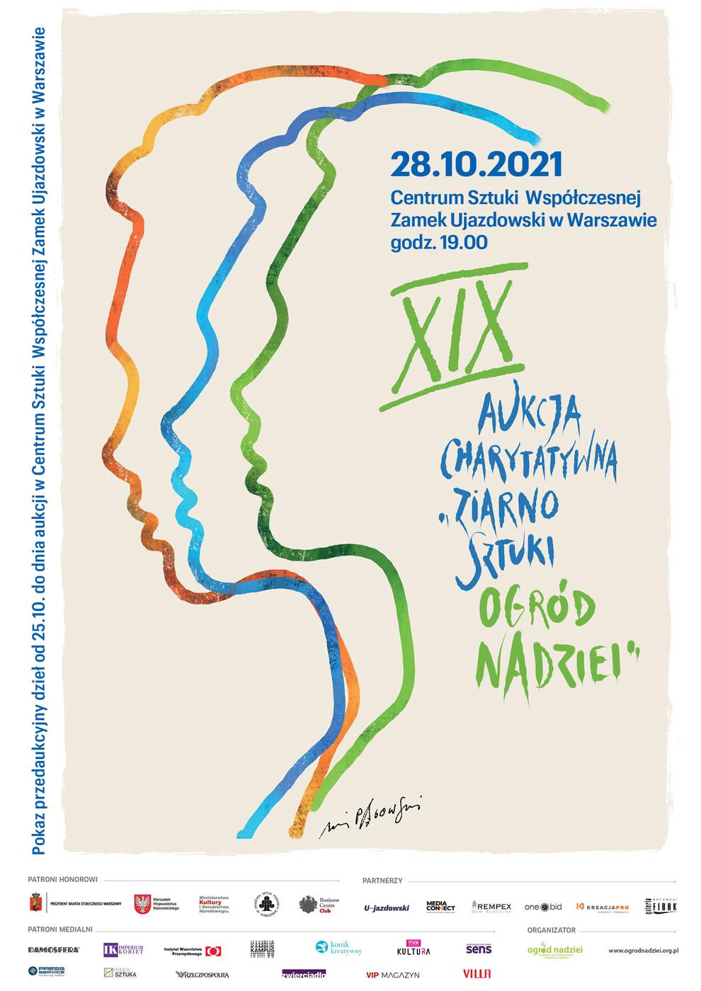 Plakat projektu Andrzeja Pągowskiego, Przyjaciela Fundacji.