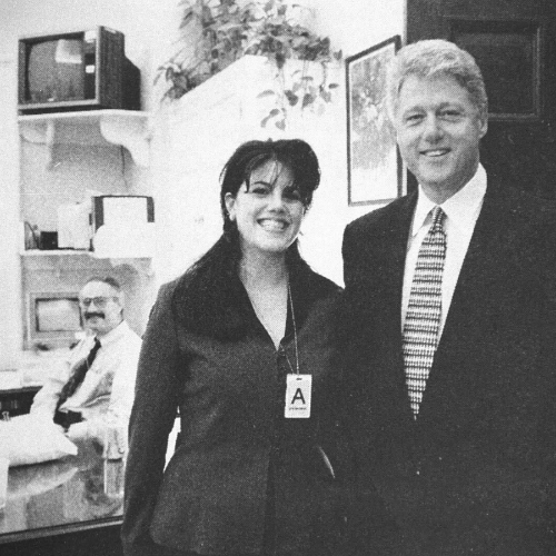 Monika Lewinsky i Bill Clinton, 1998 rok (Fot. Globe Photos/Zuma Press/Forum)