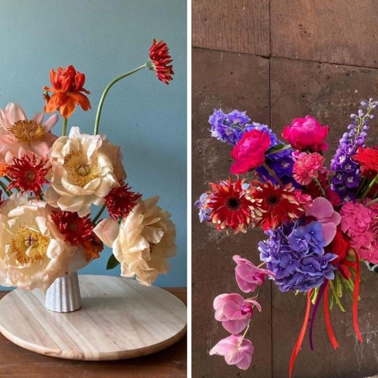 Bukiety z warszawskiej kwiaciarni Ani Róż (Fot. screen Instagram @kwiaciarnia_ani_roz_warszawa)