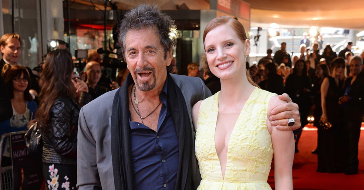 Al Pacino i Jessica Chastain w 2014 roku (Fot. Dave M. Benett/Contributor/Getty Images)