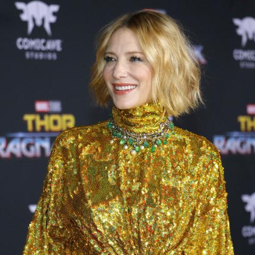87197350 - cate blanchett at the world premiere of 'thor: ragnarok' held at the el capitan theatre in hollywood, usa on october 10, 2017.