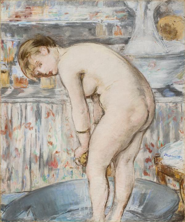 Édouard Manet, „Kąpiel w miednicy” (1878) (Fot. materiały prasowe Musée d’Orsay)