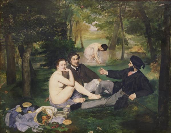 „Śniadanie na trawie” (1863), które przyniosło Manetowi sławę skandalisty. (Fot. Bridgeman Images/Photopower)