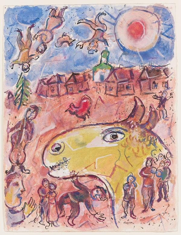 „Żółty koziołek na wsi. Wariant do Poezji” (1968) (Fot. dzięki uprzejmości Muzeum Narodowego w Warszawie)