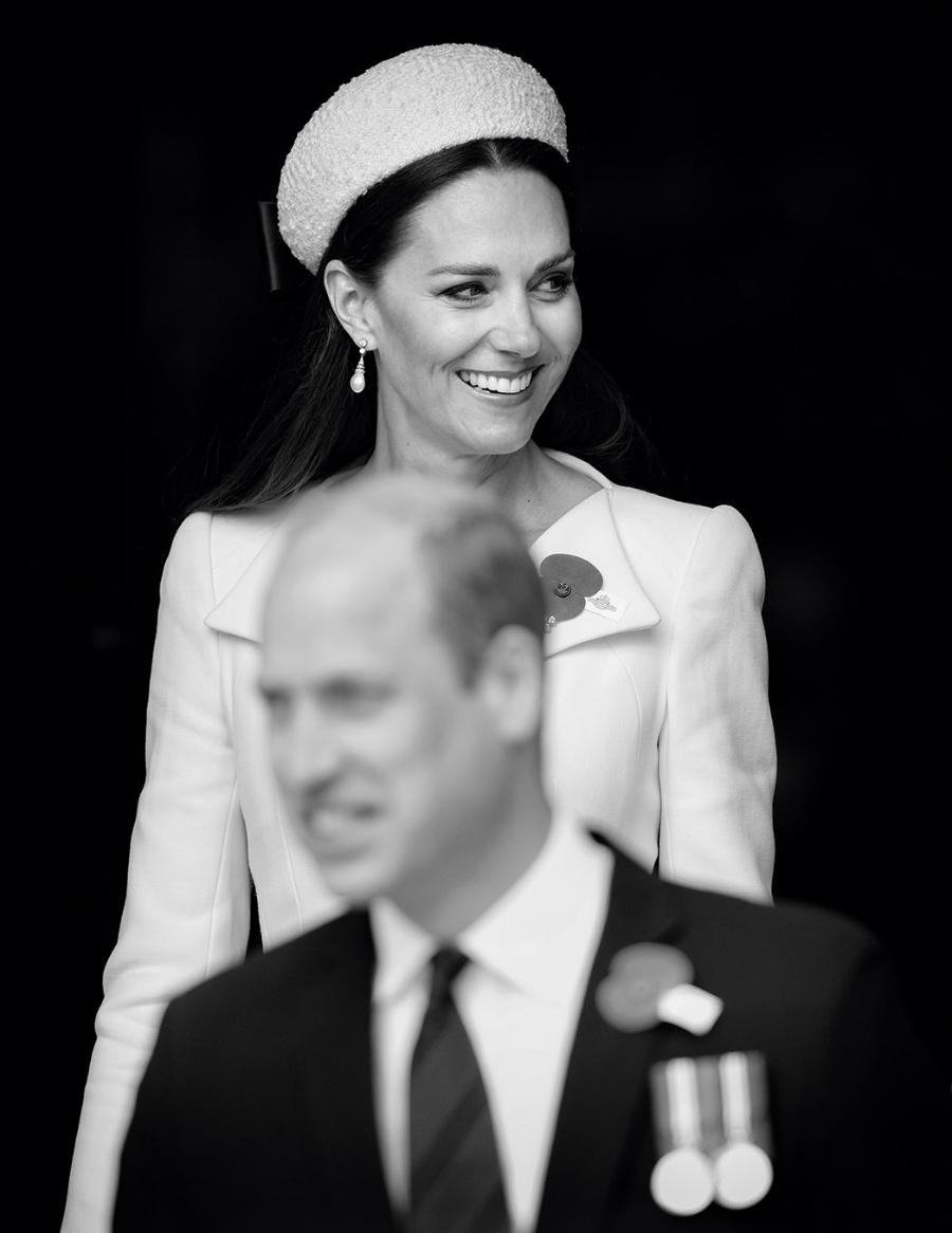 Księżna i książę Cambridge podczas nabożeństwa w opactwie westminsterskim (2022) (Fot. Getty Images)