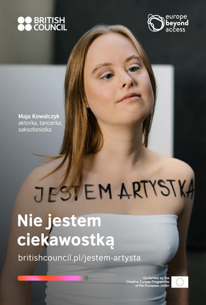Maja Kowalczyk, aktorka, tancerka i artystka z zespołem Downa, jedna z bohaterek kampanii „Jestem artystą!” (Fot. Renata Dąbrowska)
