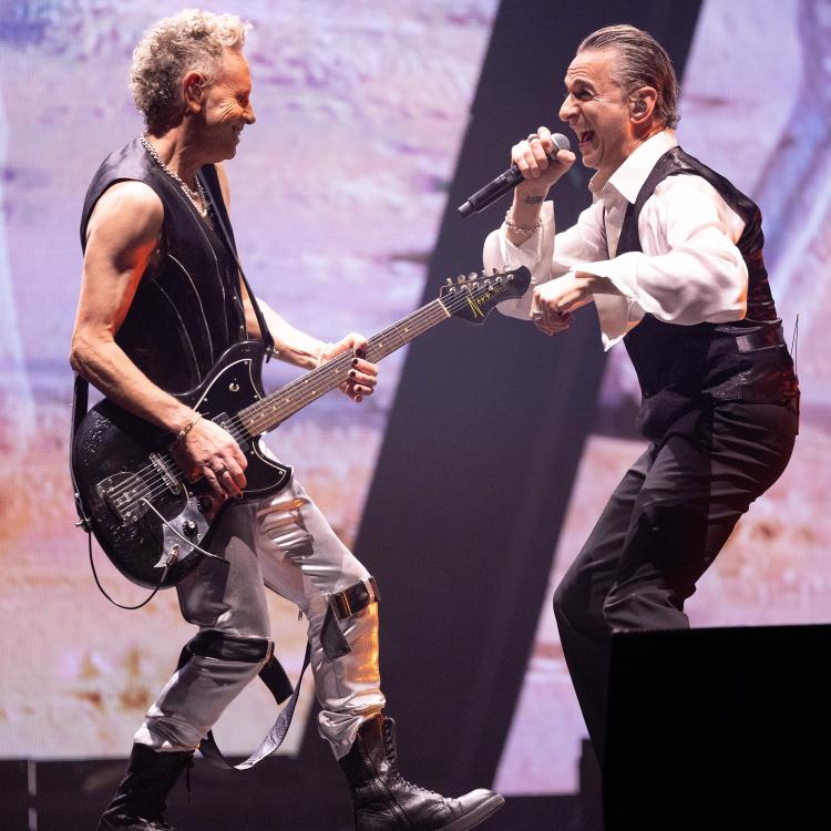 Depeche Mode w czasie trasy koncertowej Memento Mori, koncert w Berlinie, luty 2024 (Fot. Christian Ender/DDP Images/Forum)