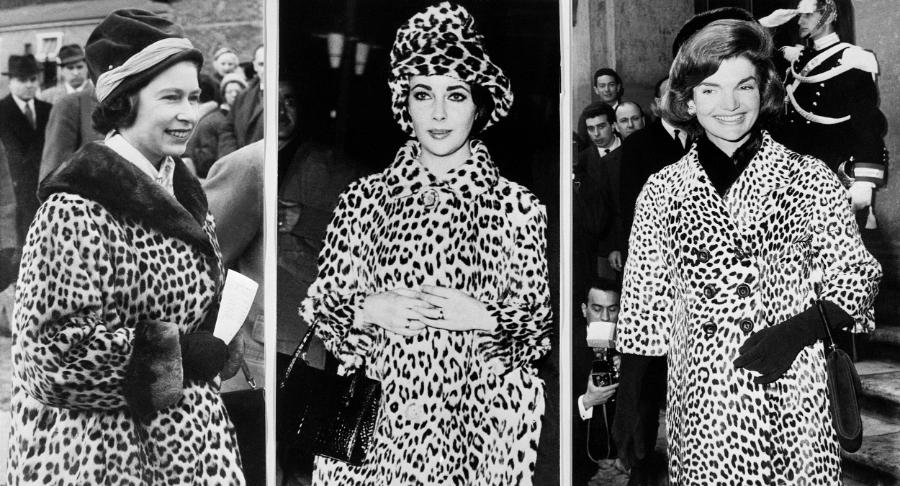 Królowa Elżbieta II, 1962 rok; Elizabeth Taylor, 1963 rok; Jackie Kennedy, 1962 rok. (Fot. Getty Images)