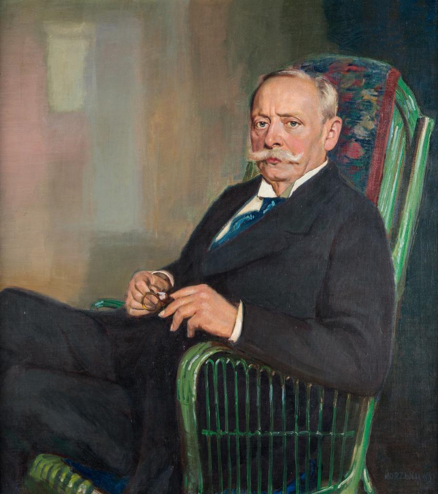 Stanisław Korzeniowski „Portret Stefana Cegielskiego”; (ok 1920); Muzeum Narodowe w Poznaniu