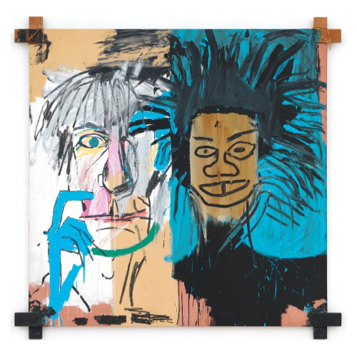 Jean-Michel Basquiat „Dos Cabezas” (1982); „Warhol x Basquiat: malarstwo na cztery ręce” (Fot. (Fot. Robert Mckeever, Estate of Jean-Michel Basquiat licenced by Artestar)