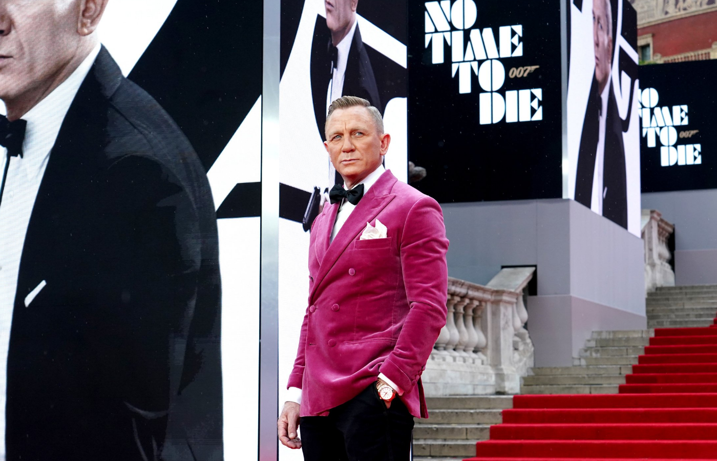 Daniel Craig podczas światowej premiery „Nie czas umierać” w Londynie. (Fot. Ian West/PA Images/Forum)