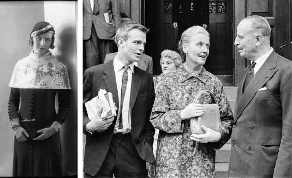 Młoda Diana Mitford i jako lady Mosley w towarzystwie sir Oswalda Mosleya (lidera brytyjskich faszystów w latach 30. i 40.) z synem Maxem (1962). (Fot. Forum, Getty Images)