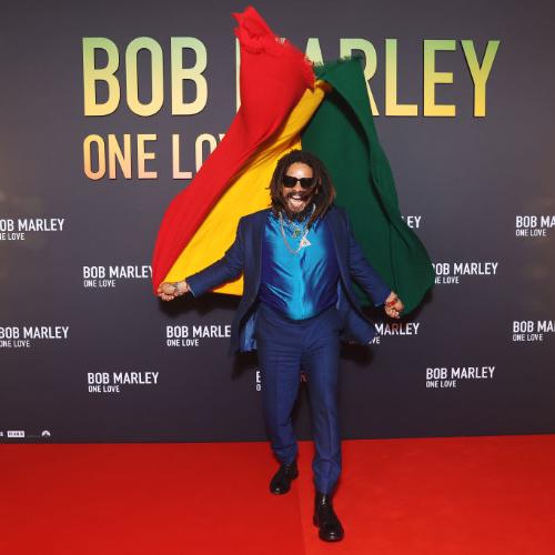 Rohan Marley, syn Boba Marleya, na paryskiej premierze „Bob Marley: One Love” w Le Grand Rex (Fot. Marc Piasecki/Getty Images for Paramount Pictures)