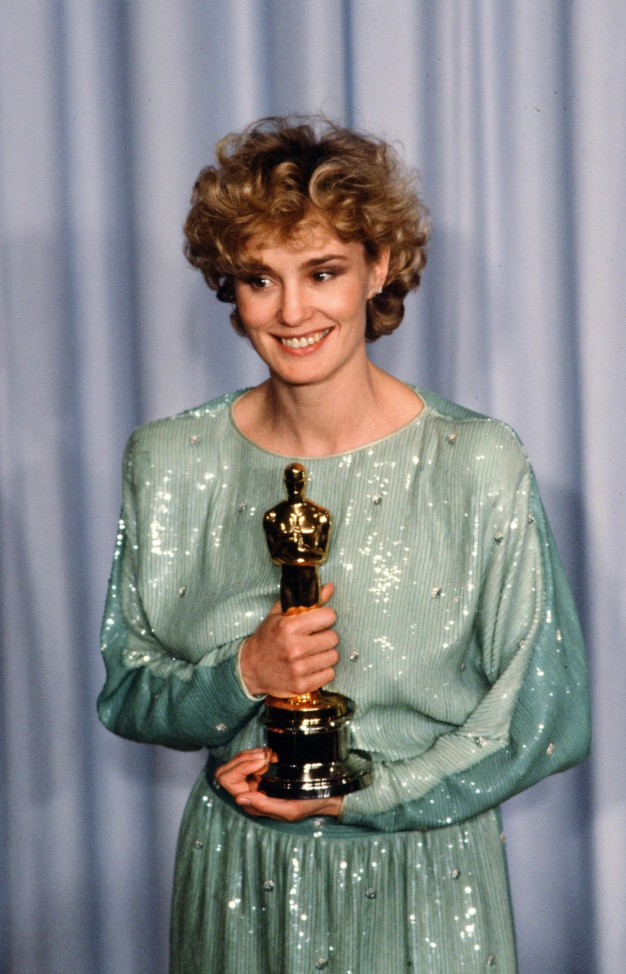 Jessica Lange – Oscar za rolę w filmie „Tootsie” (1982) (Fot. Michael Montfort/Michael Ochs Archives/Getty Images)