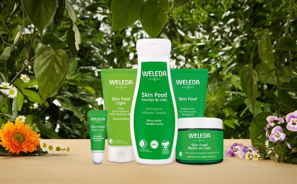 Linia Skin Food Weleda to ratunek dla skóry suchej i bardzo suchej. Są to produkty wielozadaniowe i natychmiastowo działające. (Fot. materiały prasowe)