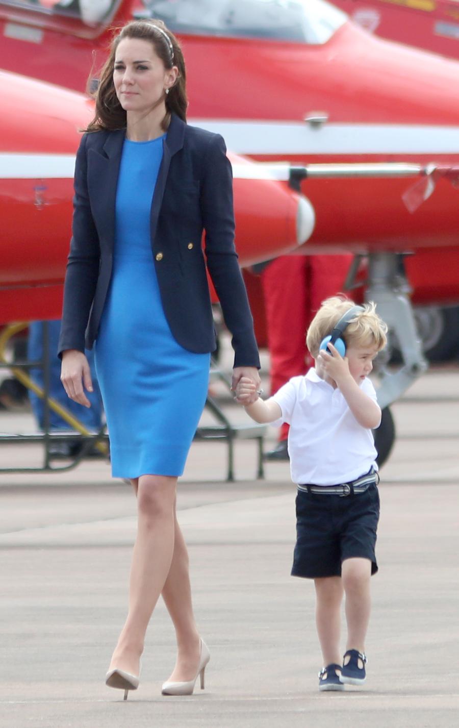 W niebieskiej sukience od Stelli McCartney księżna pojawiła się publicznie czterokrotnie. (Fot. Chris Radburn /PA Images /Forum)