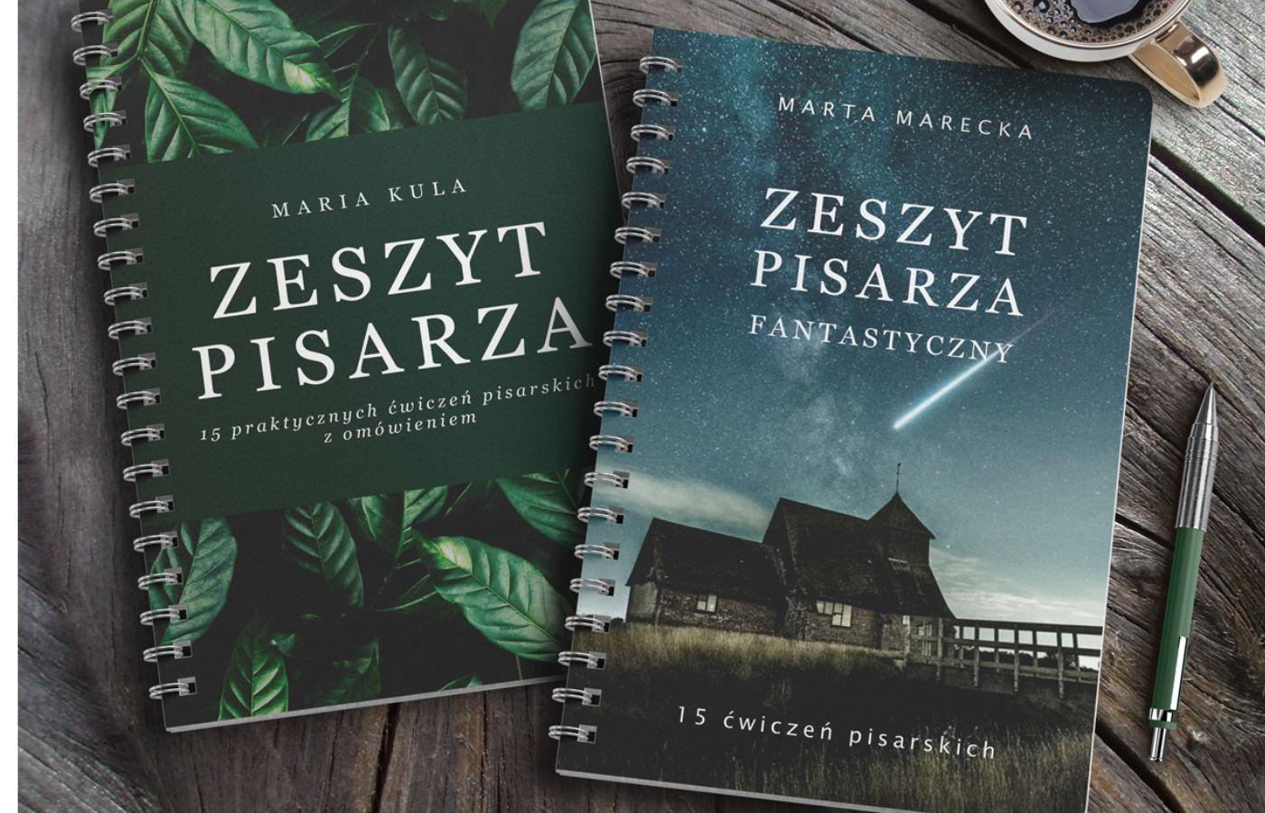 „Zeszyt Pisarza” Maria Kula oraz „Zeszyt Pisarza Fantastyczny” Marta Marecka, 79 zł każdy, www.pisarskabanda.com (Fot. materiały prasowe)
