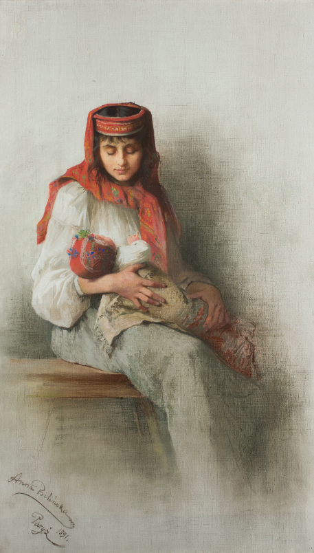 Anna Bilińska Bohdanowiczowa, „Jedyna pociecha”, 1891 r., pastel, płótno Muzeum Narodowe w Warszawie