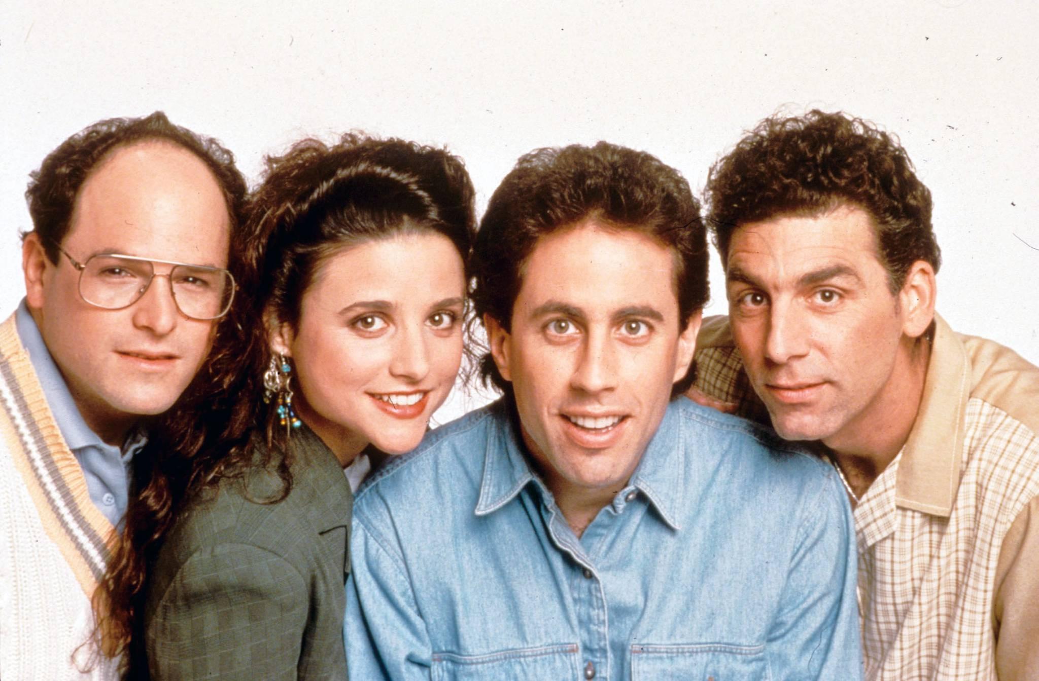 Obsada serialu „Kroniki Seinfelda”: Jason Alexander, Julia Louis-Dreyfus, Jerry Seinfeld, Michael Richards (Fot. BEW Photo)