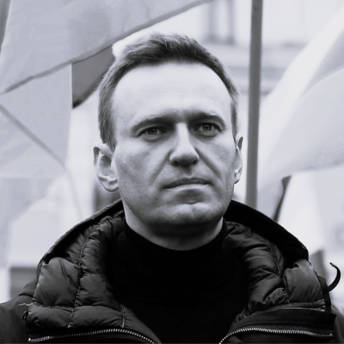 Lider rosyjskiej opozycji Aleksiej Nawalny na wiecu poparcia dla więźniów politycznych w Moskwie, 29 września 2019 r. (Fot. Sefa Karacan/Anadolu Agency via Getty Images)