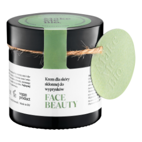 Face Beauty - krem dla skóry skłonnej do wyprysków, Make Me Bio, cena: ok. 50 zł/60 ml. (Fot. materiały prasowe)