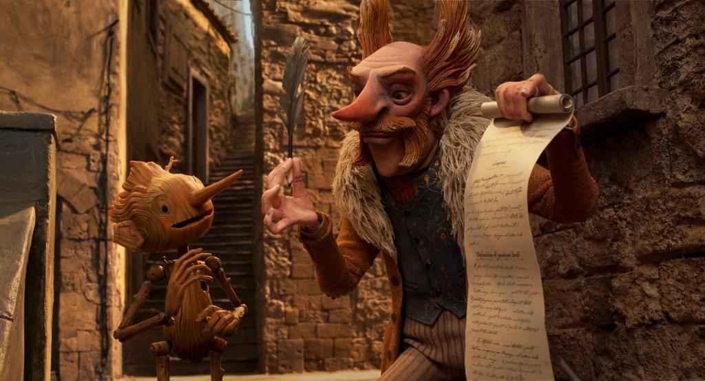 Kadr z filmu „Guillermo del Toro: Pinokio” (Fot. materiały prasowe)