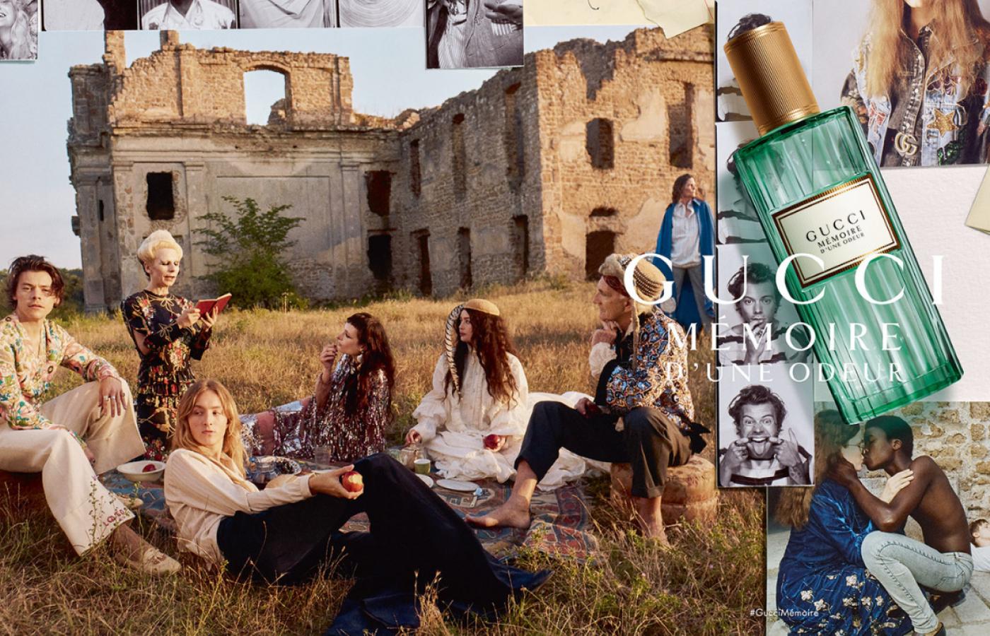 Kampania perfum uniseks marki Gucci Memoire d'une Odeur z Harrym Stylesem i Harrisem Reedem (Fot. materiały prasowe)