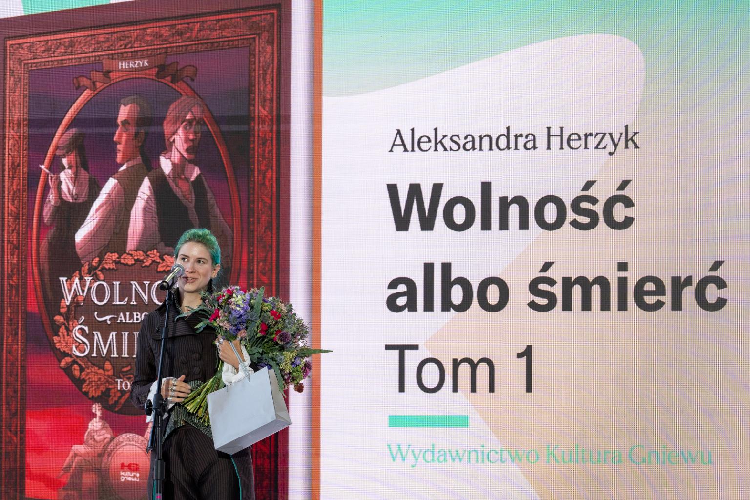 Aleksandra Herzyk – laureatka III Edycji Konkursu Literacka Podróż Hestii (Fot. Dawid Linkowski)