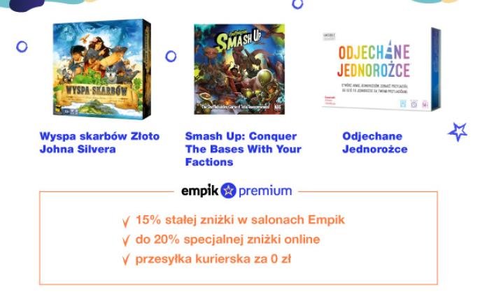  Nowe gry planszowe – co kupisz taniej z Empik Premium?