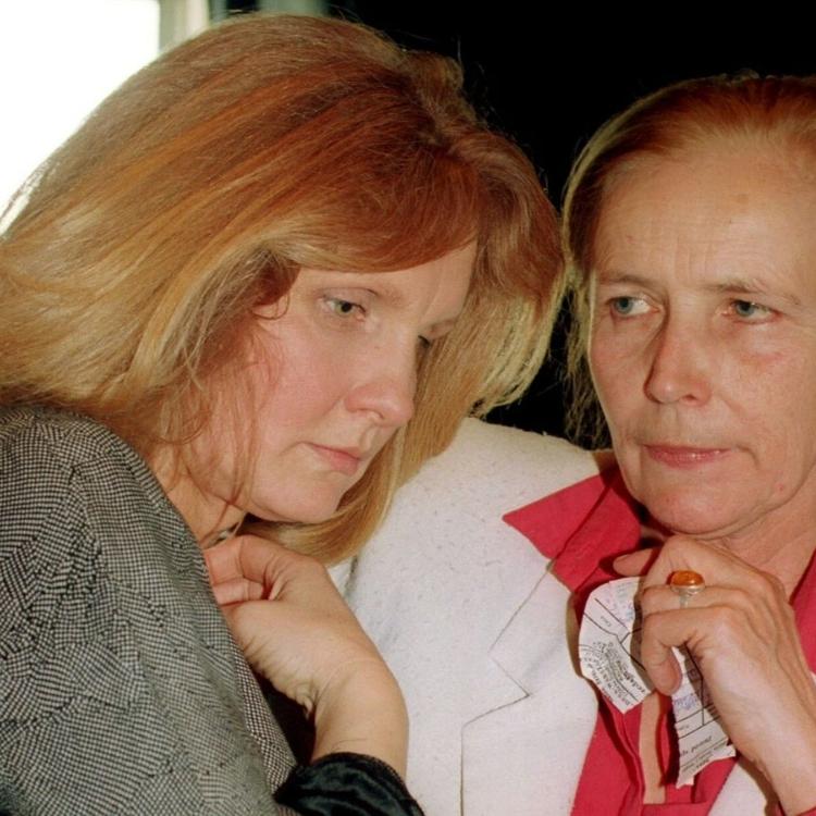 Magda Umer i Agnieszka Osiecka w 1994 roku (Fot. Mieczysław Włodarski/Reporter/East News)