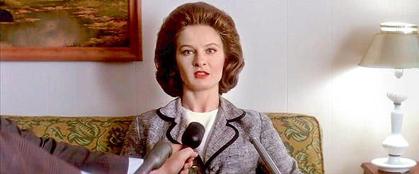  Kadr z filmu „JFK” Olivera Stone’a. Beata Poźniak zagrała Marinę Oswald, żonę domniemanego zabójcy prezydenta Kennedy’ego. (Fot. materiały prasowe)