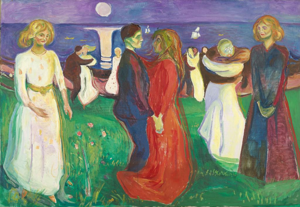 Edvard Munch „Taniec życia” (1925) – to dzieło także można oglądać na wystawie stałej w nowo otwartym muzeum w Oslo. (Fot. materiały prasowe; Ragnvald Vśring, Halvor Bjørngård/Rena Li/The Munch Museum, Einar Aslaksen, Ove Kvavik/Munchmuseet https://creativecommons.org/licenses/by/4.0)
