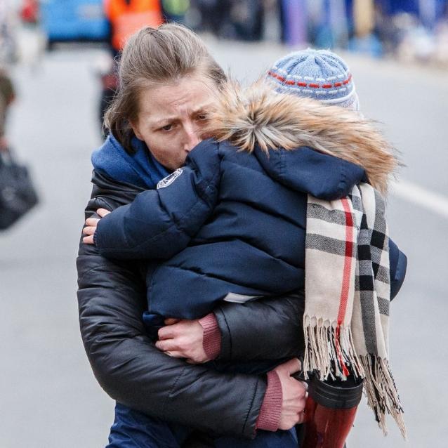 Od 24 lutego Ukrainę opuściło ponad 5 miliona osób, głównie kobiet i dzieci. (Fot. Serhii Hudak/Zuma Press/Forum)