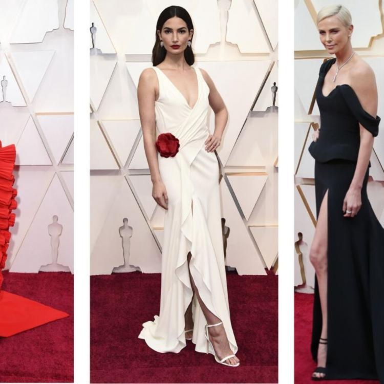 Gala wręczenie Oskarów 2020. Na czerwonym dywanie: Kristen Wiig, Lily Aldridge, Charlize Theron (Fot. East News) 
