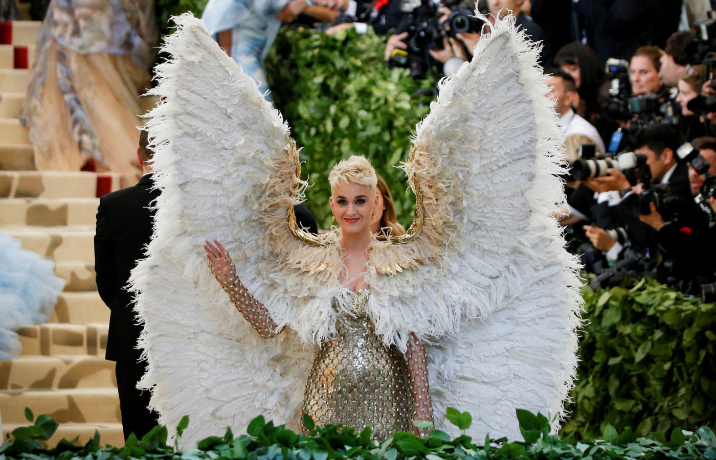 Katy Perry (Versace), MET Gala 2018 (Fot. Brendan McDermid/Reuters/Forum)