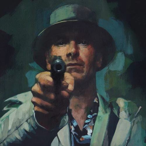 Michael Fassbender na plakacie filmu „Zabójca” (Fot. materiały prasowe Netflix)