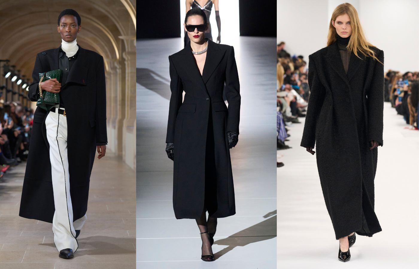 Pokazy na sezon jesień – zima 2023, od lewej: Victoria Beckham, Givenchy, Dolce & Gabbana (Fot. Spotlight. Launchmetrics/Agencja FREE)
