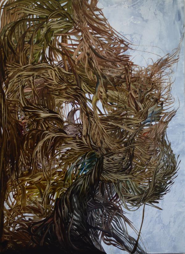 „Strzeż się lasu”, emalia, olej na płótnie, 170x130 cm 2023 (Fot. dzięki uprzejmości artystki Edyty Hul)
