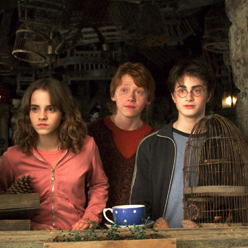Emma Watson, Rupert Grint i Daniel Radcliffe jako Hermiona, Ron i Harry w filmie „Harry Potter i Więzień Azkabanu” z 2004 roku (Fot. materiały prasowe)