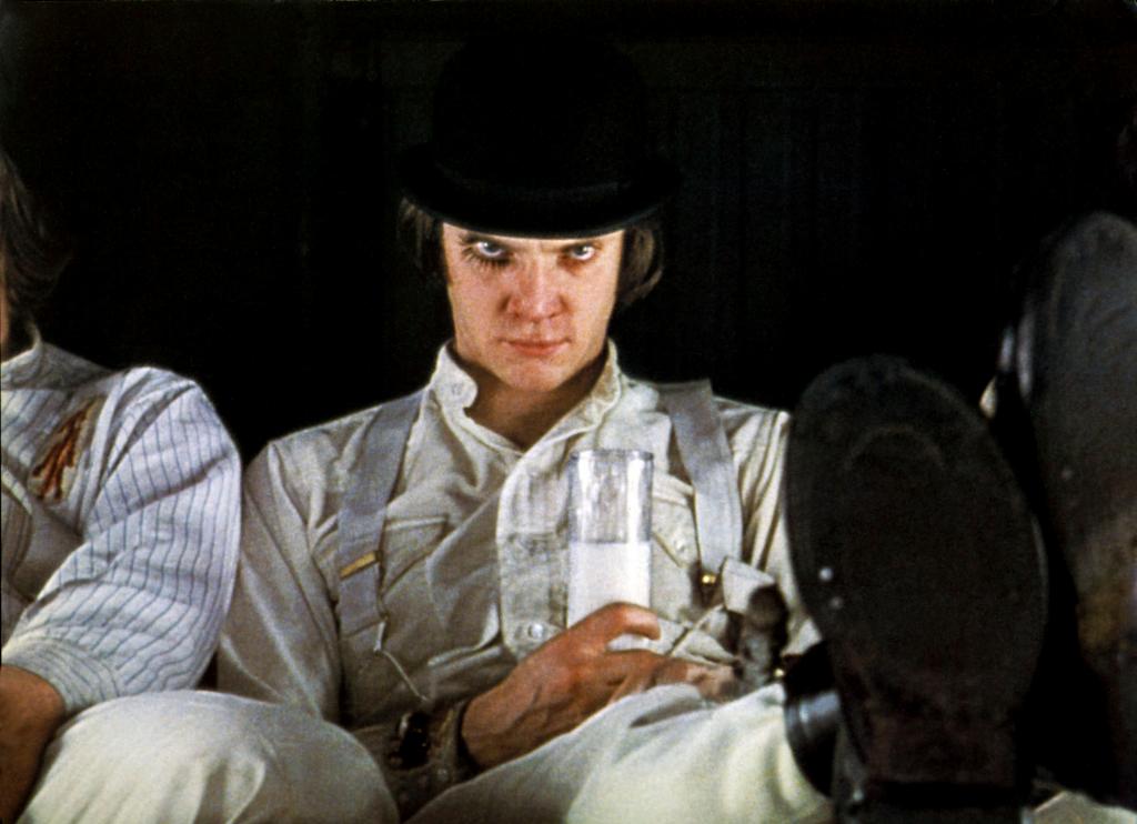 Malcolm McDowell jako Alex DeLarge z „Mechanicznej pomarańczy” (Fot. FilmStills.net/Film Stills/Forum)