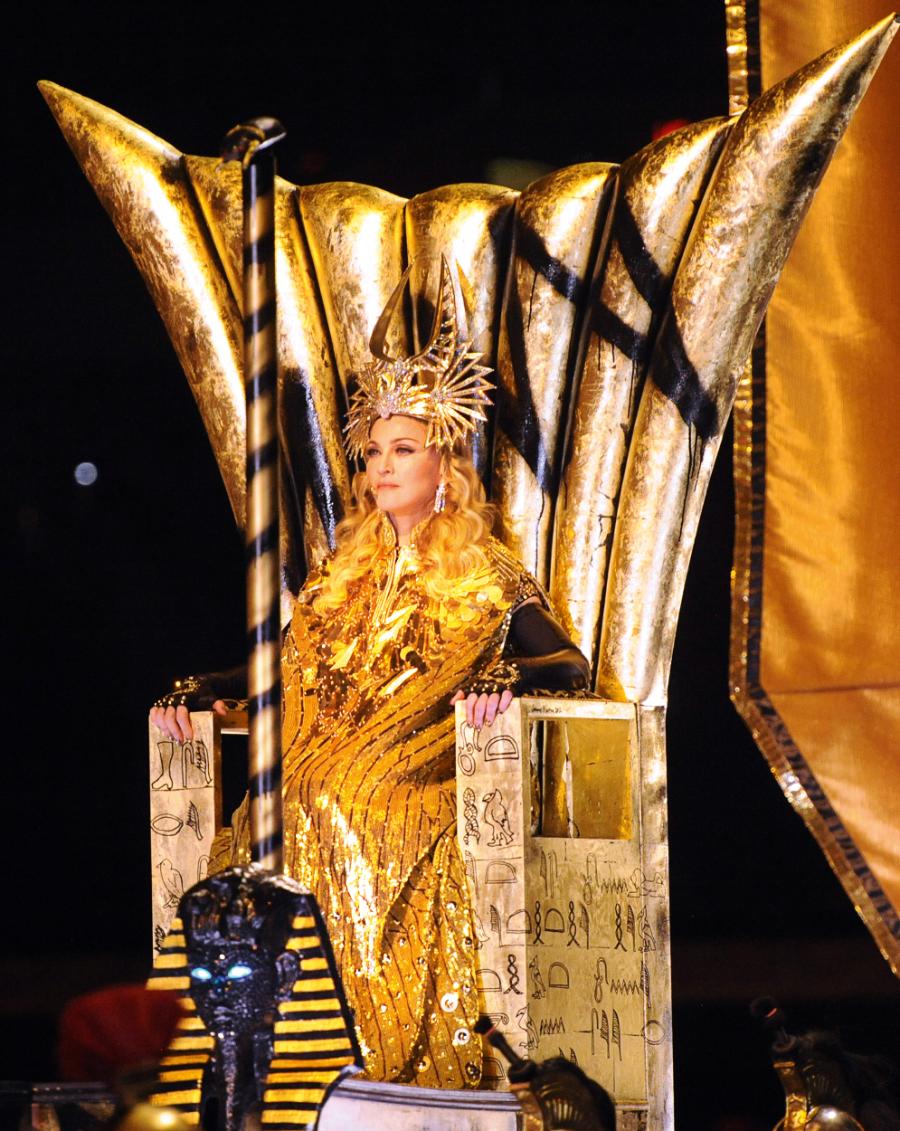 Madonna podczas Super Bowl (2012) (Fot Richard Corkery/NY Daily News Archive/Getty Images)