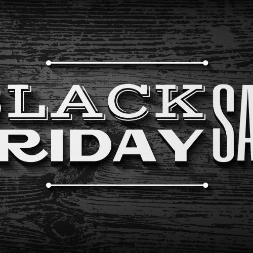 32637266 - black friday announcement on  vector wooden background