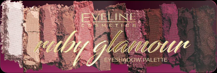 Paleta cieni do powiek Ruby Glamour Eveline Cosmetics