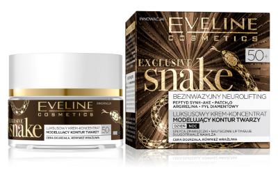 Luksusowy krem-koncentrat modelujący kontur twarzy z serii Eveline Cosmetics Exclusive Snake (Fot. materiały prasowe)